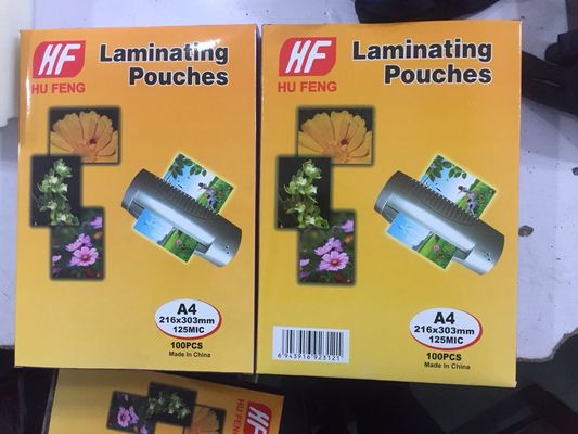 A4 A3 60mic 70mic 75MIC 80MIC 100MIC 125MIC 150mic 175mic 200 mic 250 mic laminating  pouch film  lamination pouches