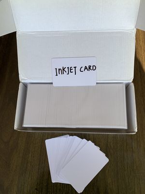 HIGH QUALITY WHITE BLANK PVC INKJET id CARD INKJET PVC ID CARD   for Epson or Canon inkjet printer from China
