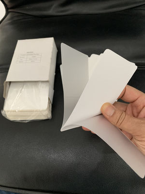 54x86mm ID CARD three 3 layers  laminating pouches with White Inserts lamination pouch film sheets suppliers from China