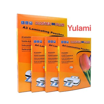 A4 A3 letter 75MIC 80MIC 125MIC hot thermal lamination film laminating film pouch lamination film supplier from China
